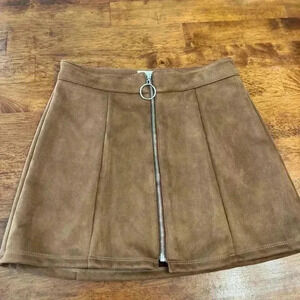 Altar’d state brown suede skirt size xs